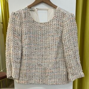 By malene birger Tweed blouse